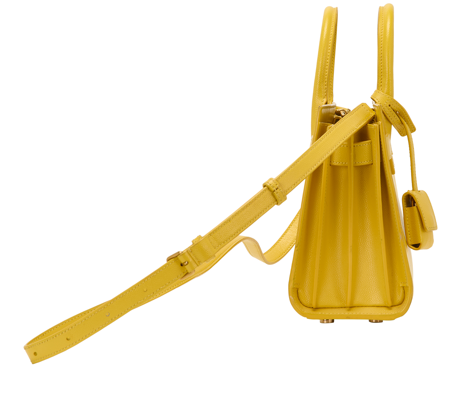 Sac De Jour Nano, &pound;650, Handbags, Yellow, Leather, Side view